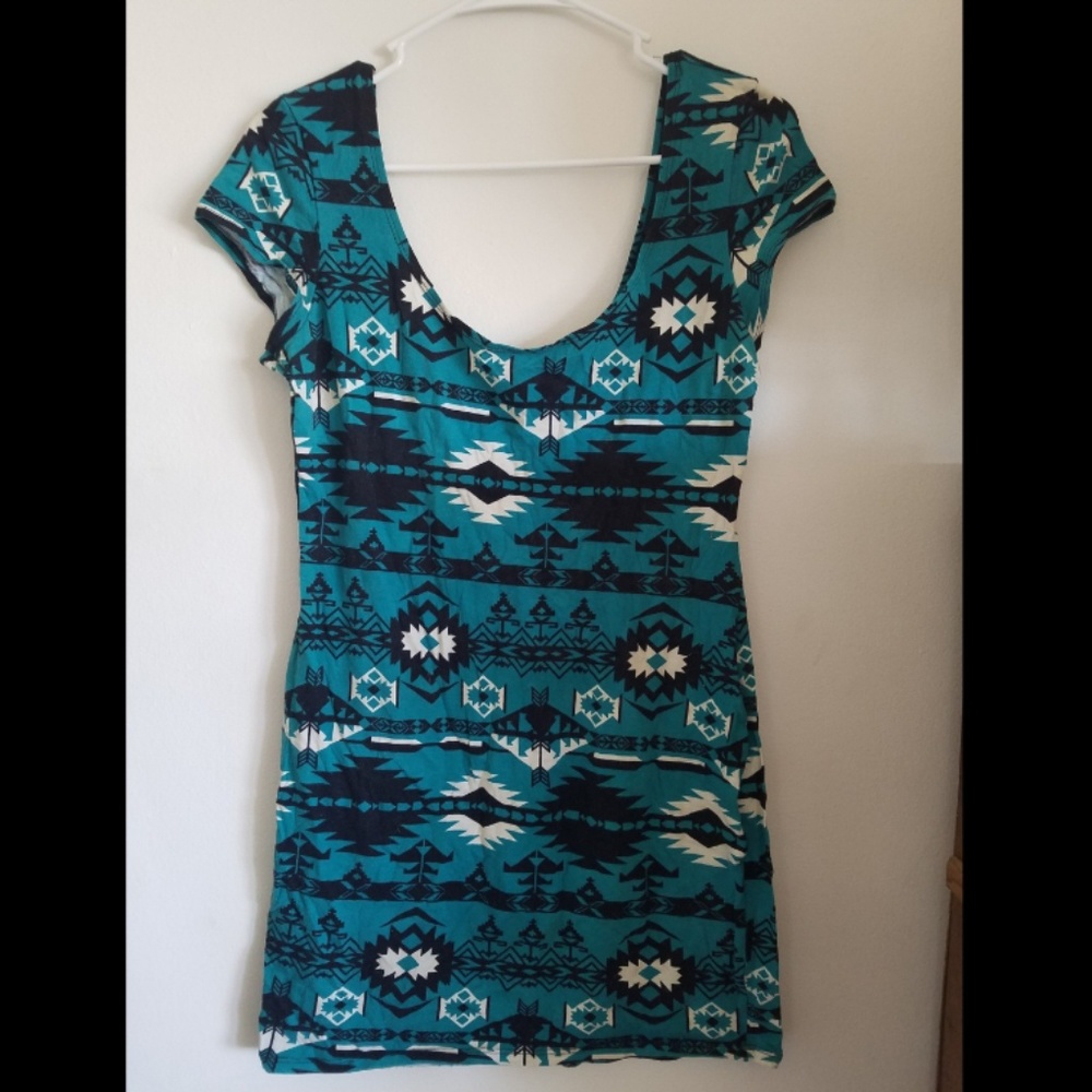 WET SEAL Tribal Pattern Dress